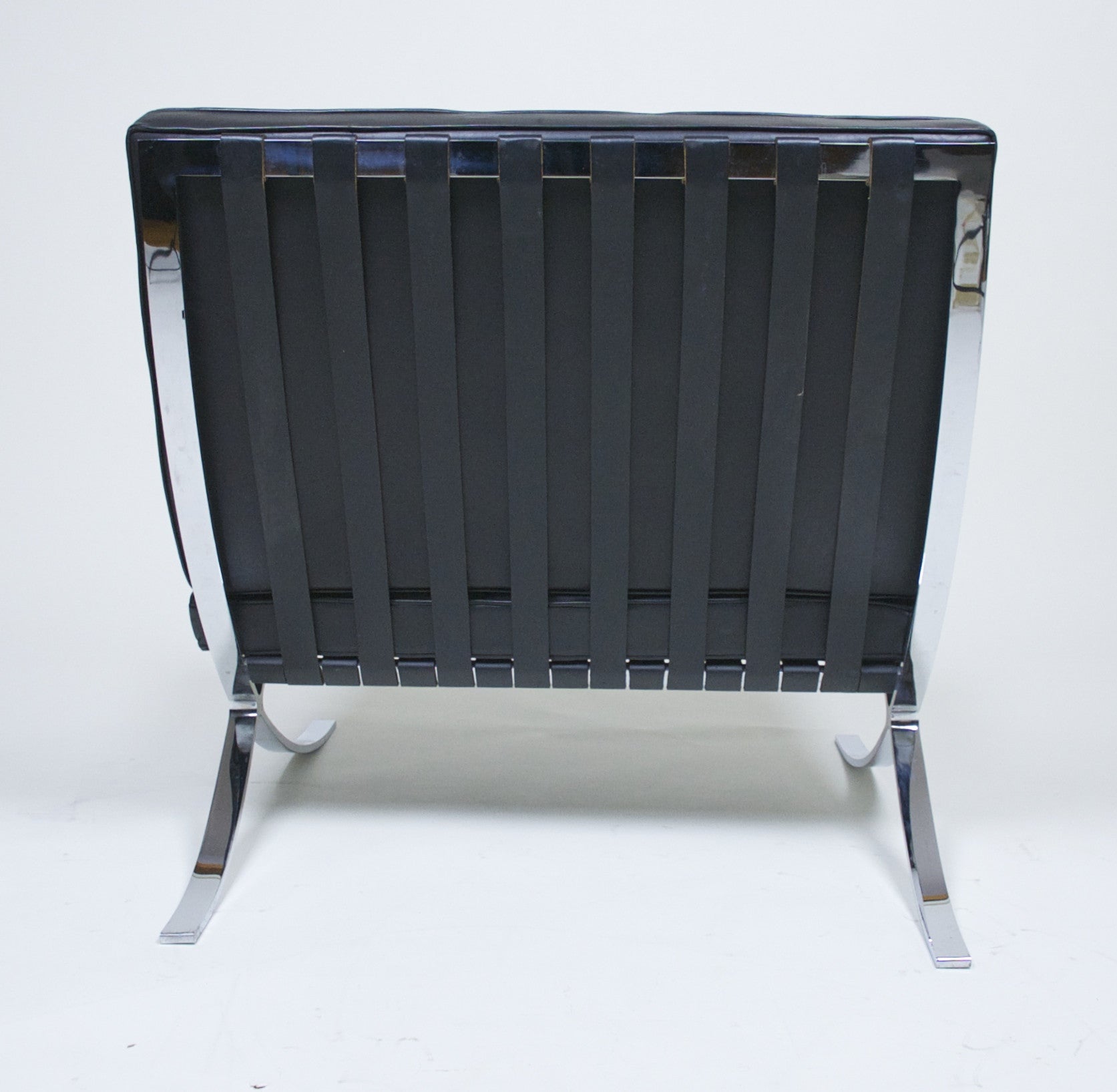 SOLD Knoll Barcelona Chair Mies Van Der Rohe Black Leather Gorgeous Condition #2 of 2