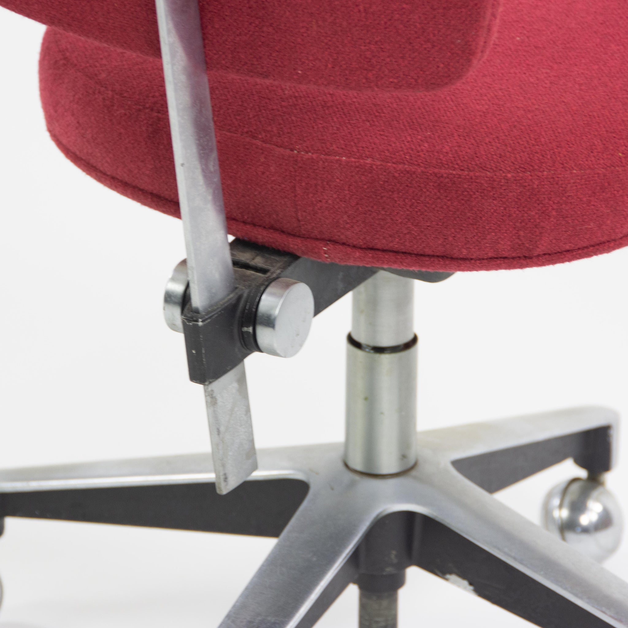 SOLD Knoll Associates 1961 Max Pearson Secretarial Chair Red Model 46