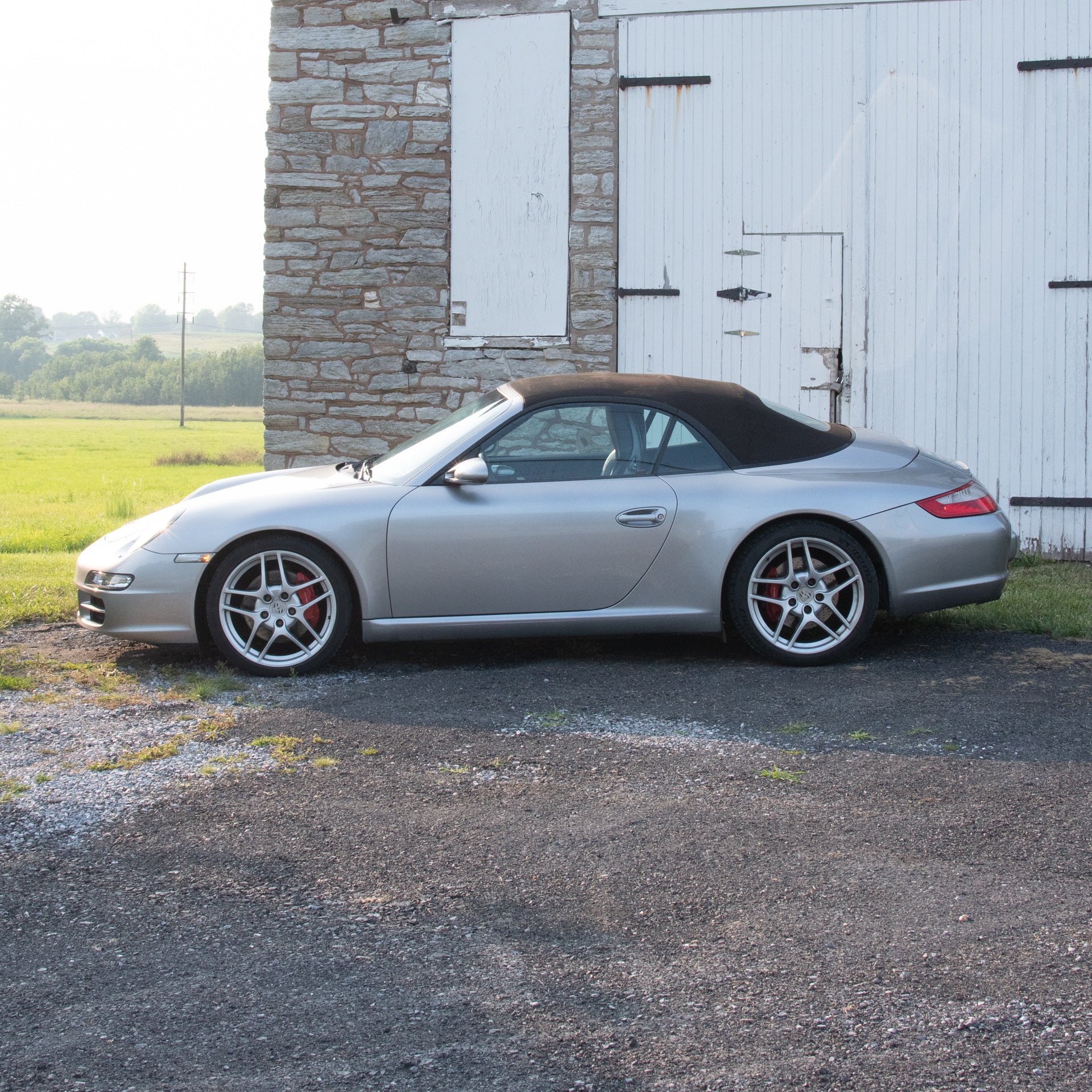 SOLD 2006 Porsche 911 Carrera S Cabriolet in GT Silver Metallic with Cocoa Interior