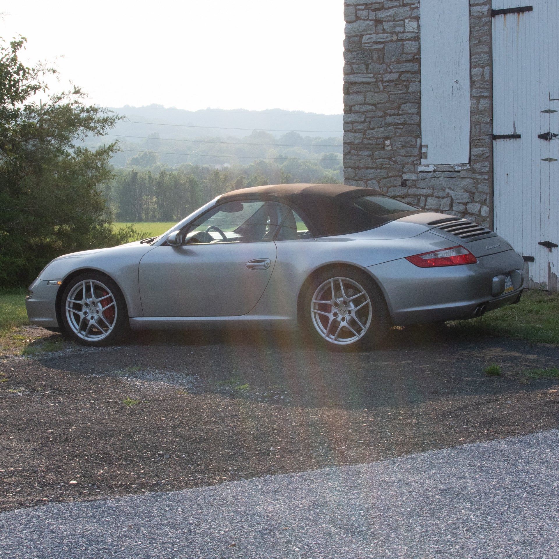 SOLD 2006 Porsche 911 Carrera S Cabriolet in GT Silver Metallic with Cocoa Interior