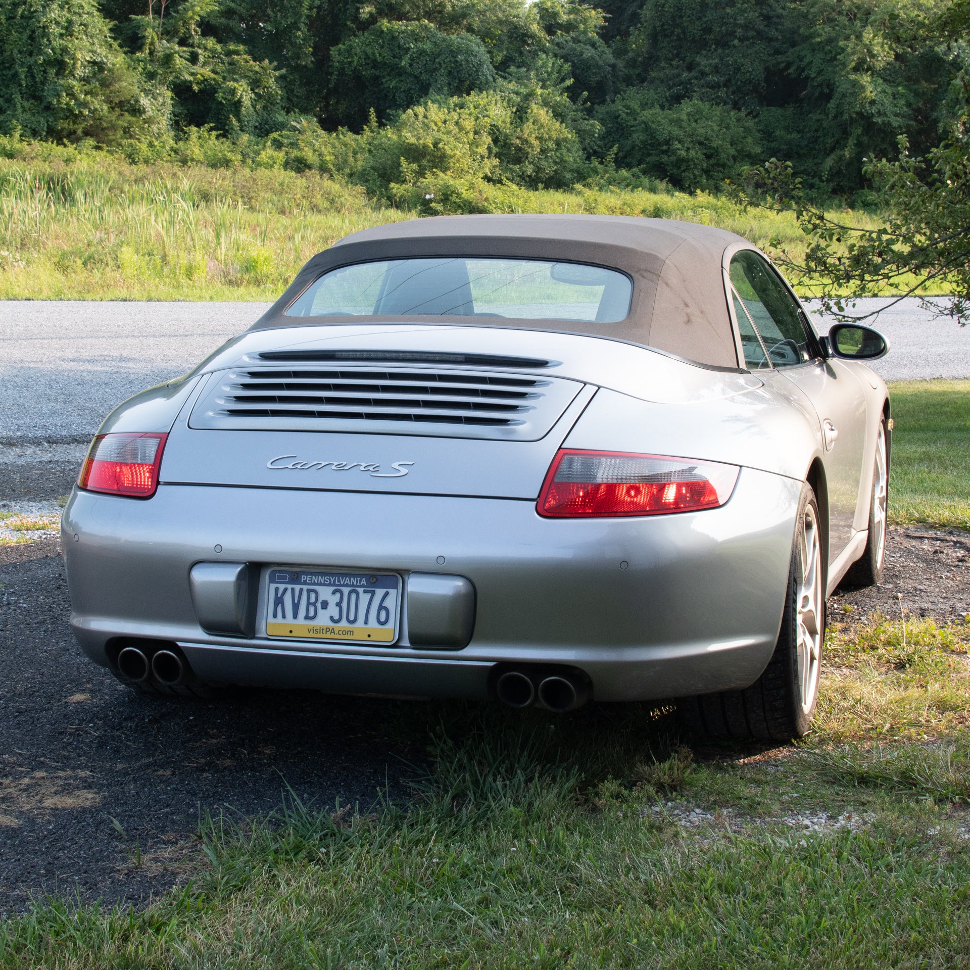 SOLD 2006 Porsche 911 Carrera S Cabriolet in GT Silver Metallic with Cocoa Interior