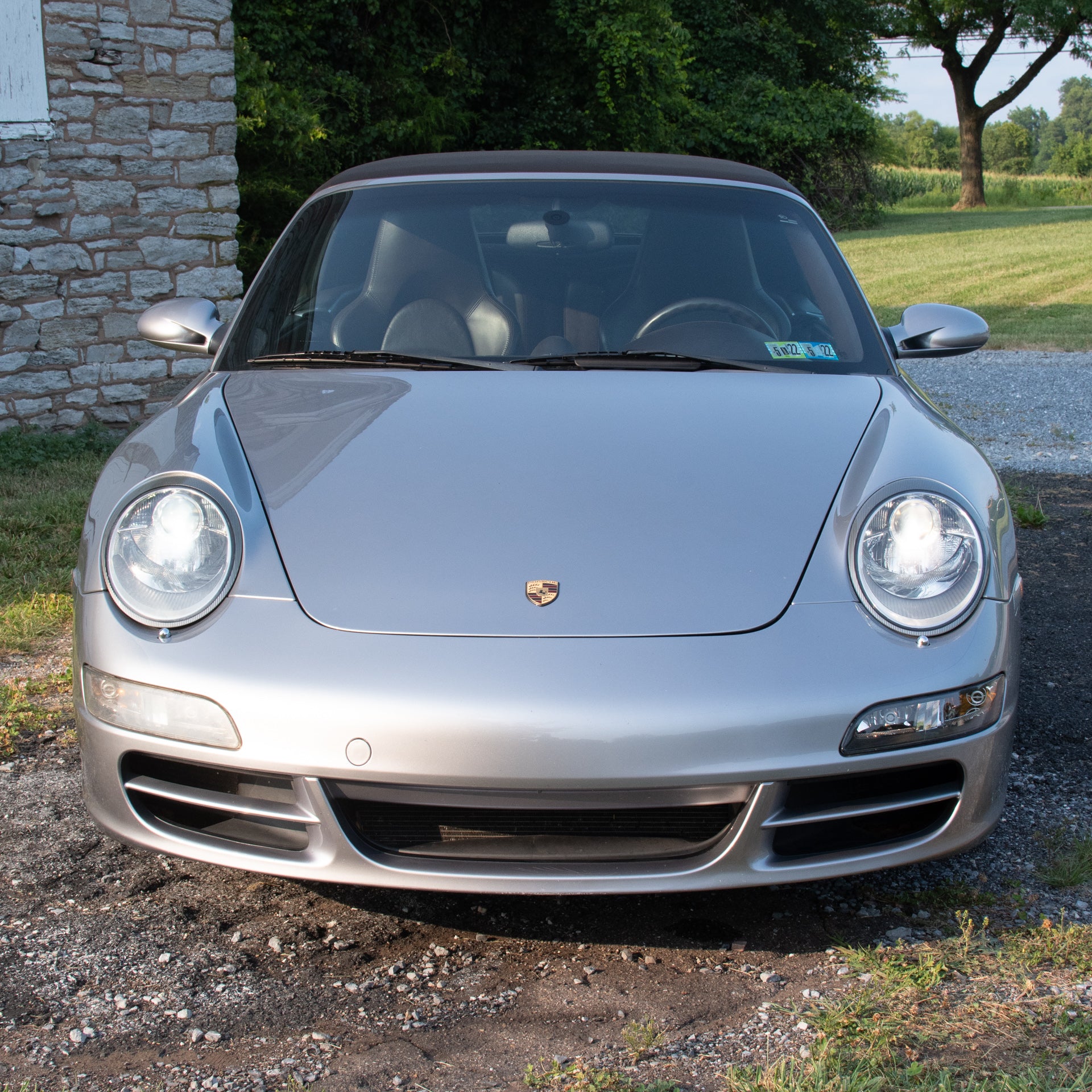 SOLD 2006 Porsche 911 Carrera S Cabriolet in GT Silver Metallic with Cocoa Interior
