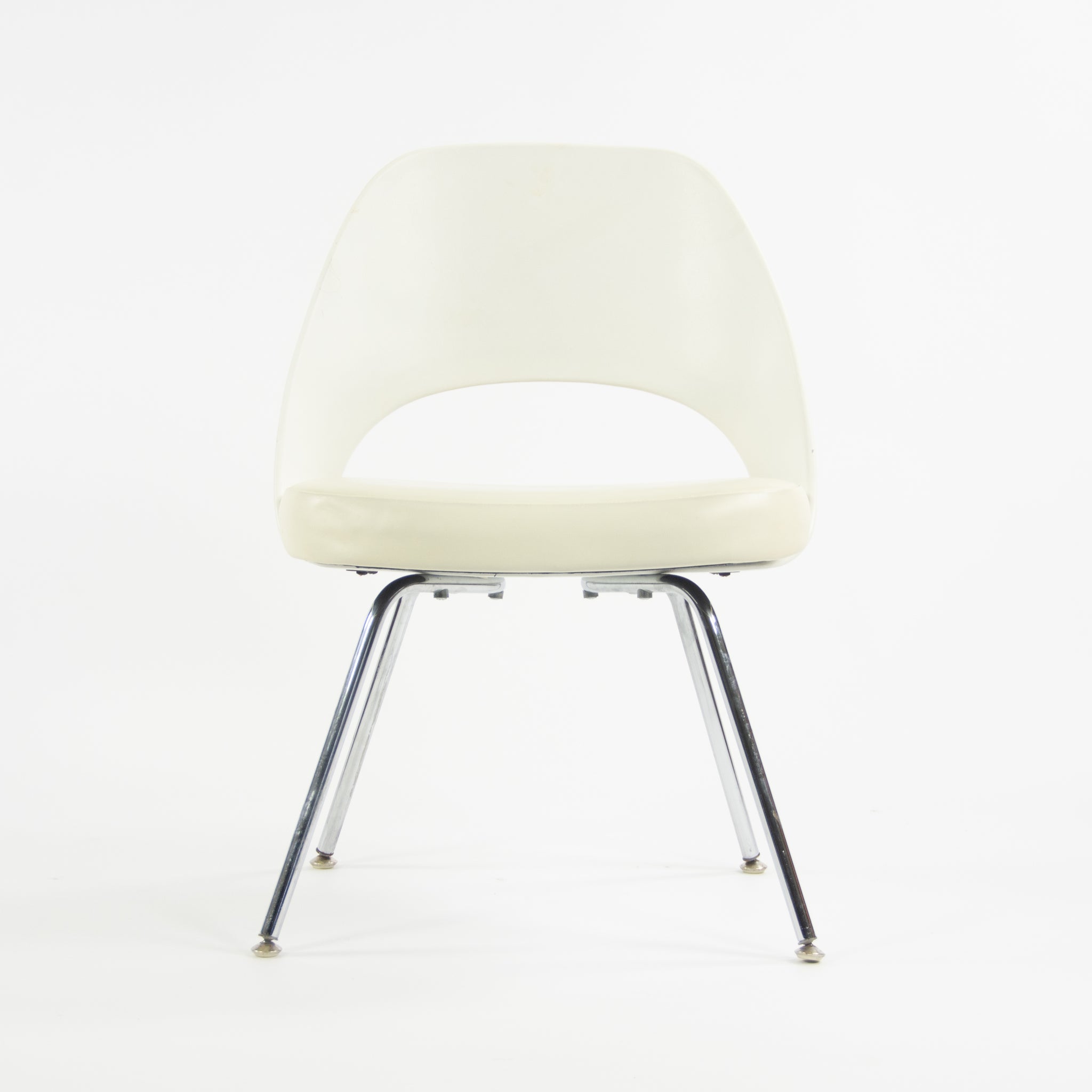 2014 Knoll Studio Eero Saarinen Executive Armless Side Chairs White 150+ Available