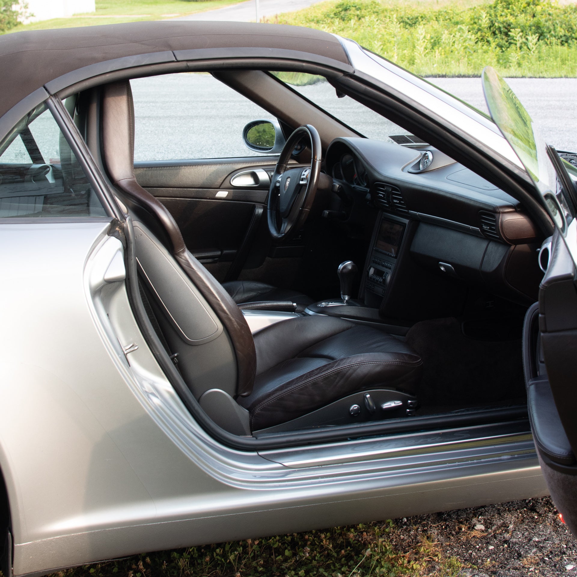 SOLD 2006 Porsche 911 Carrera S Cabriolet in GT Silver Metallic with Cocoa Interior
