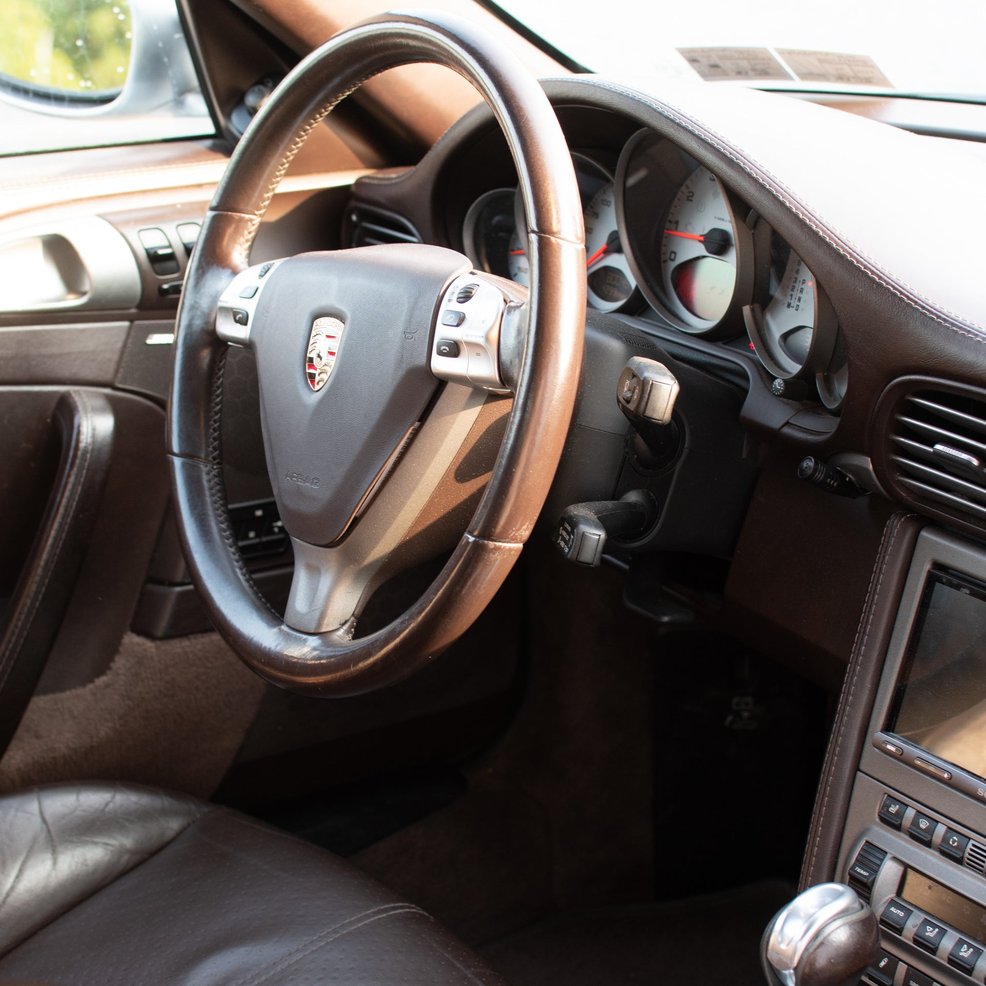 SOLD 2006 Porsche 911 Carrera S Cabriolet in GT Silver Metallic with Cocoa Interior