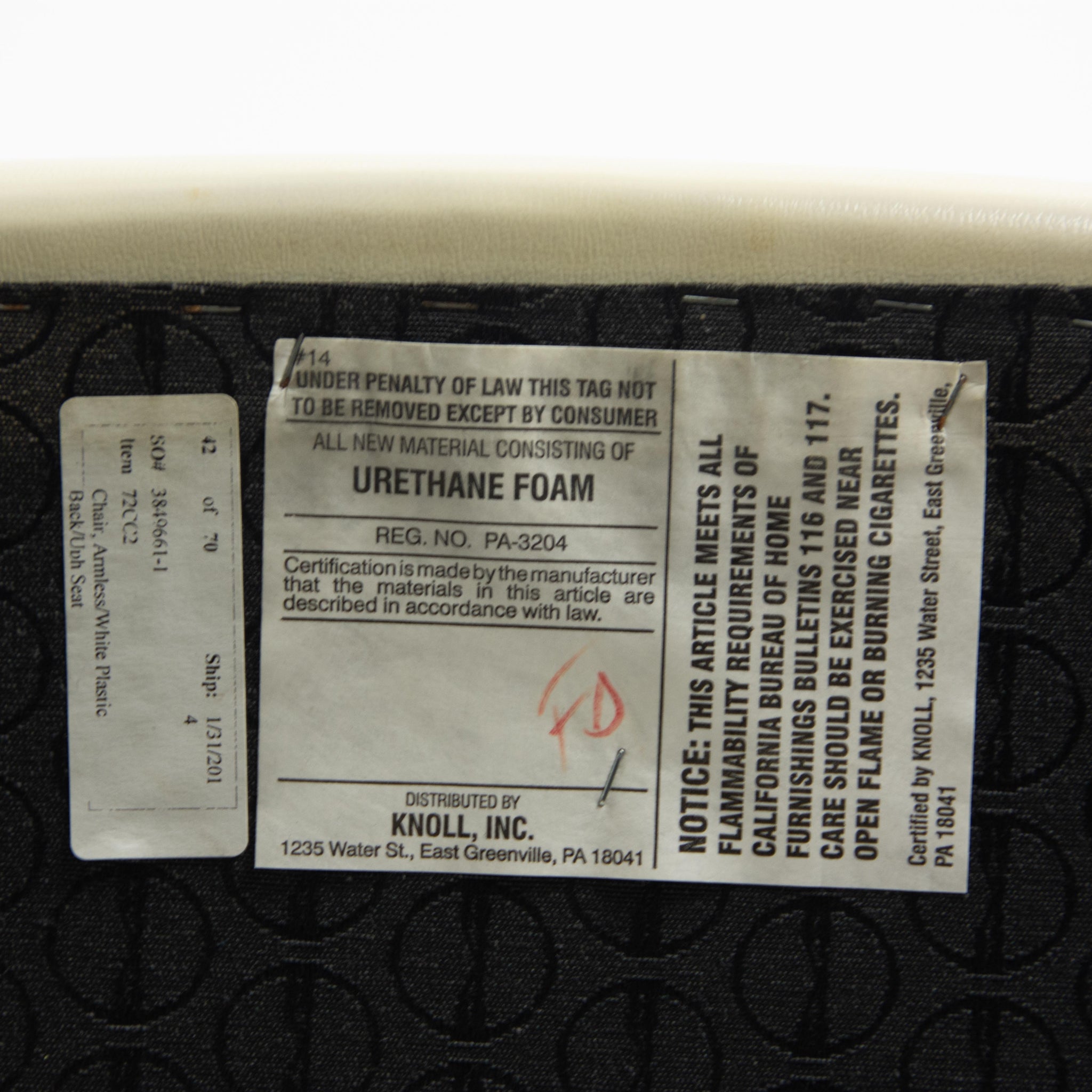 2014 Knoll Studio Eero Saarinen Executive Armless Side Chairs White 150+ Available