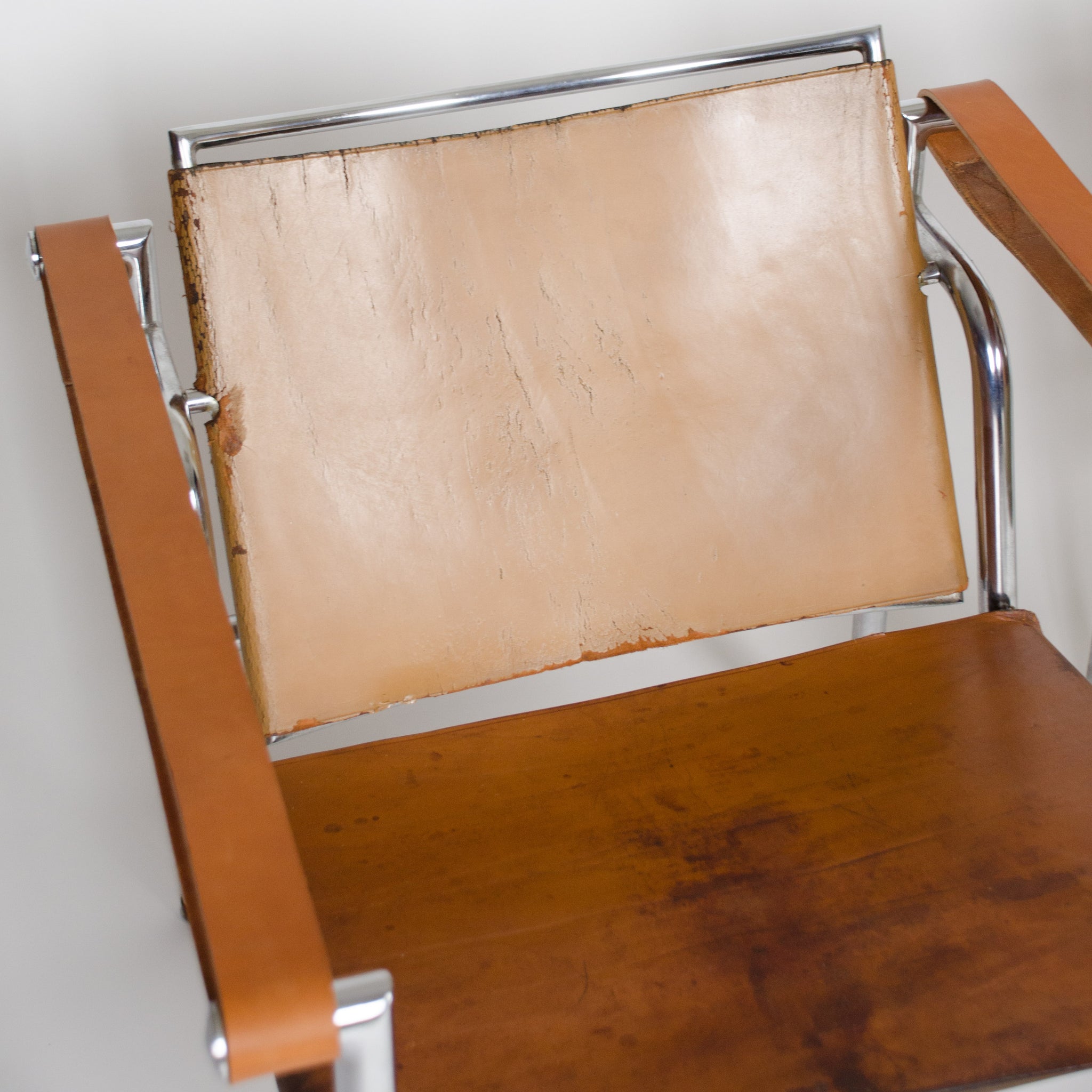 1950's Authentic Le Corbusier Marked STENDIG LC1 Basculant Chairs Thonet Cassina