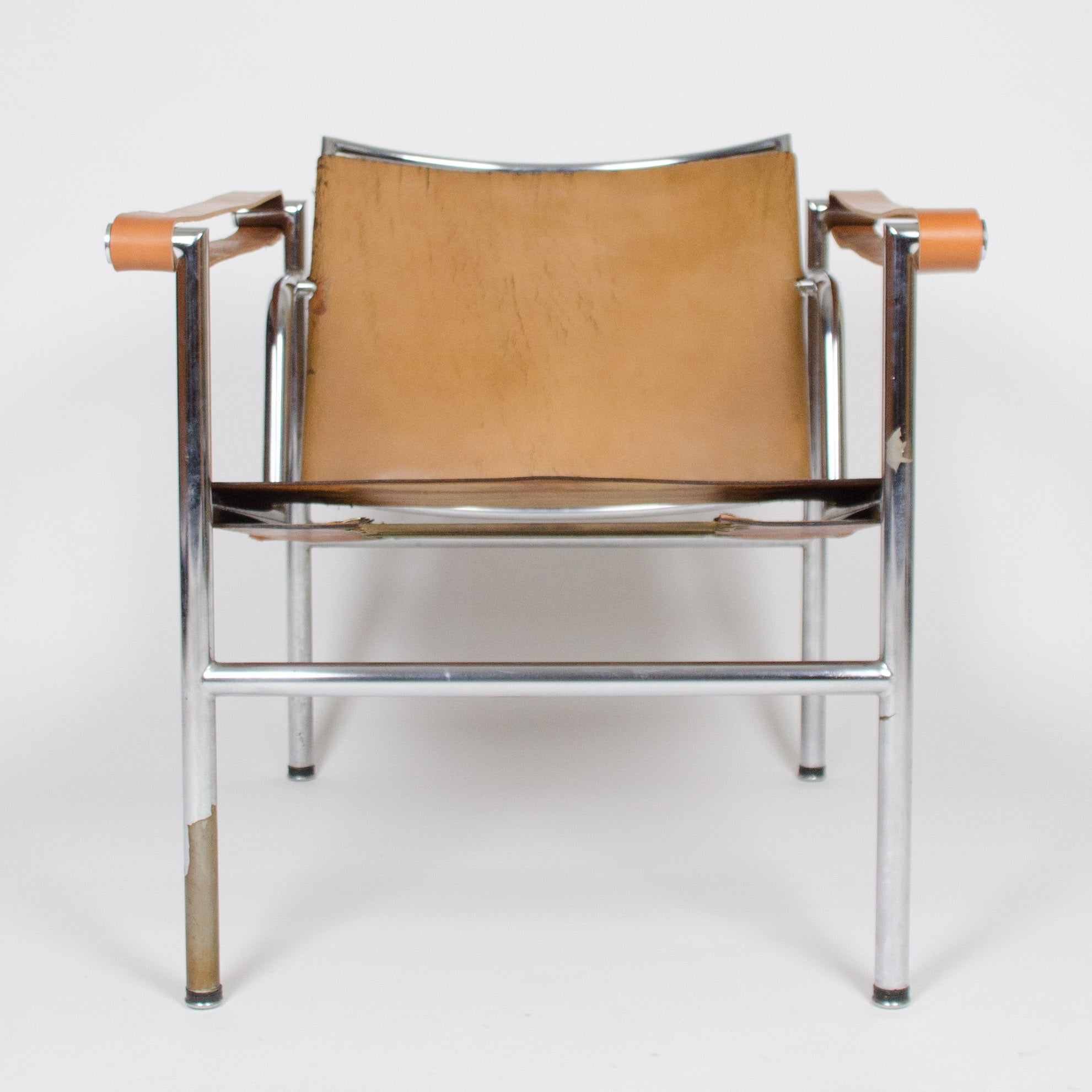 1950's Authentic Le Corbusier Marked STENDIG LC1 Basculant Chairs Thonet Cassina
