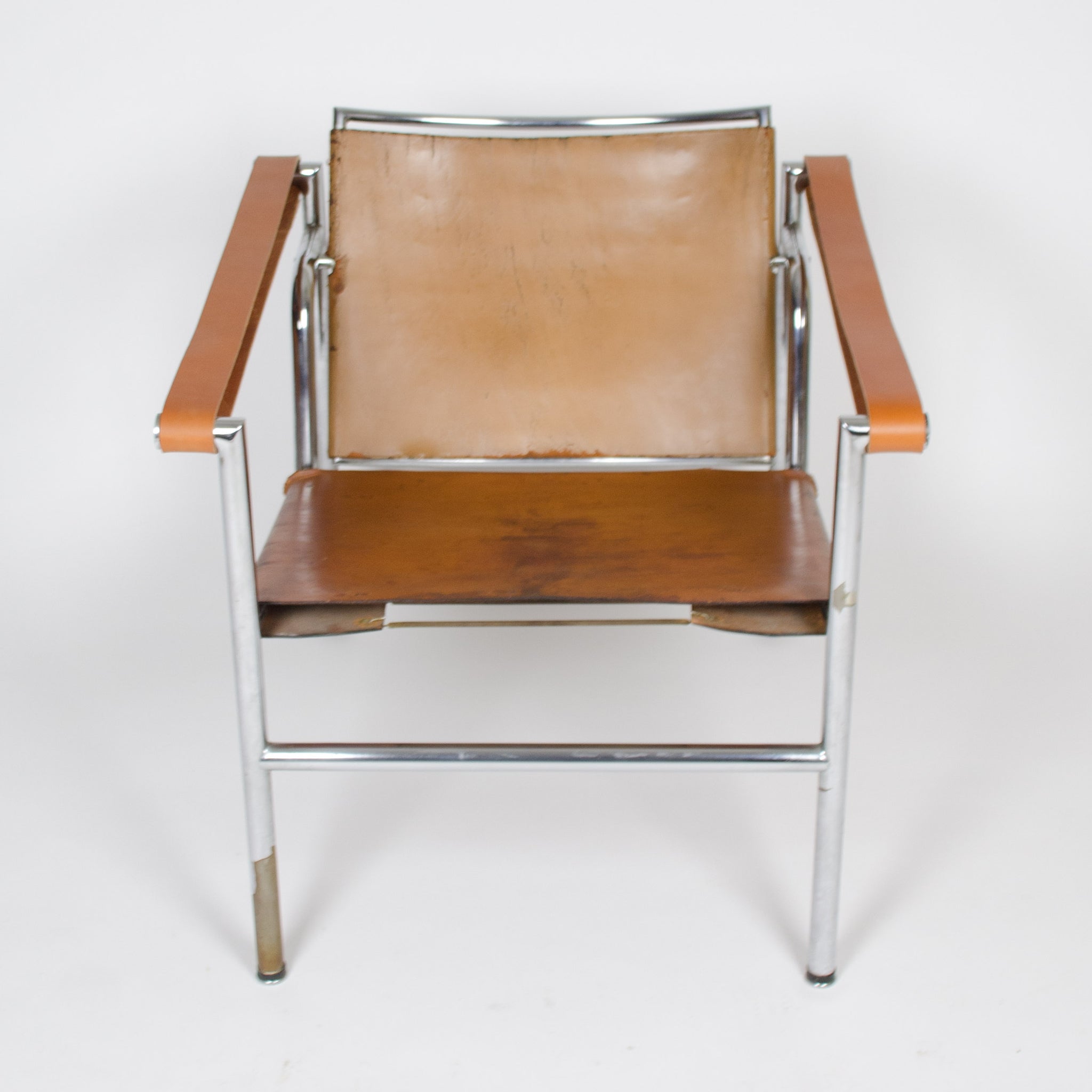 1950's Authentic Le Corbusier Marked STENDIG LC1 Basculant Chairs Thonet Cassina