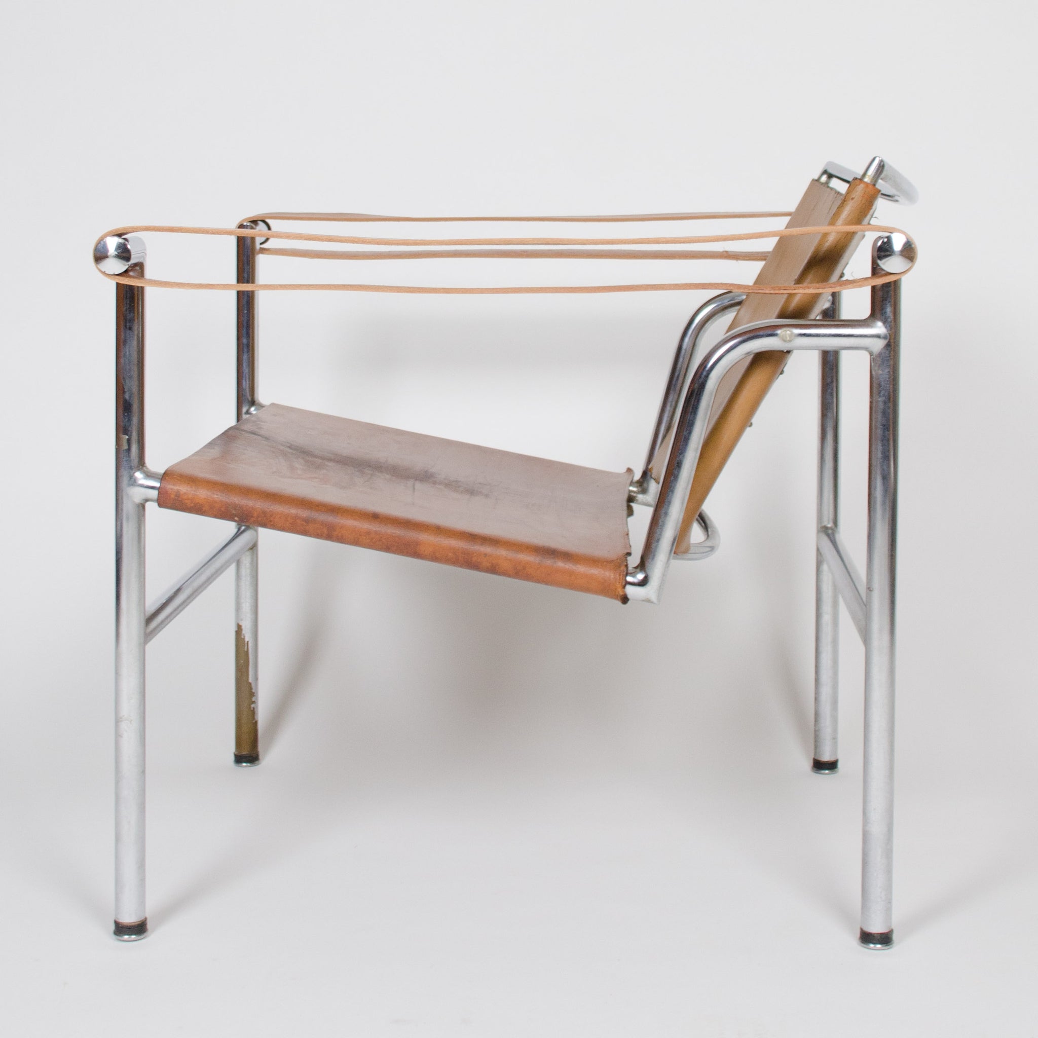 1950's Authentic Le Corbusier Marked STENDIG LC1 Basculant Chairs Thonet Cassina