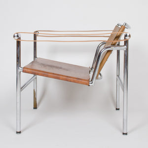 1950's Authentic Le Corbusier Marked STENDIG LC1 Basculant Chairs Thonet Cassina