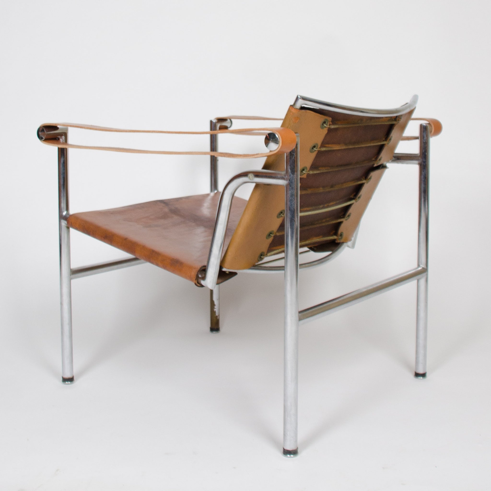 1950's Authentic Le Corbusier Marked STENDIG LC1 Basculant Chairs Thonet Cassina