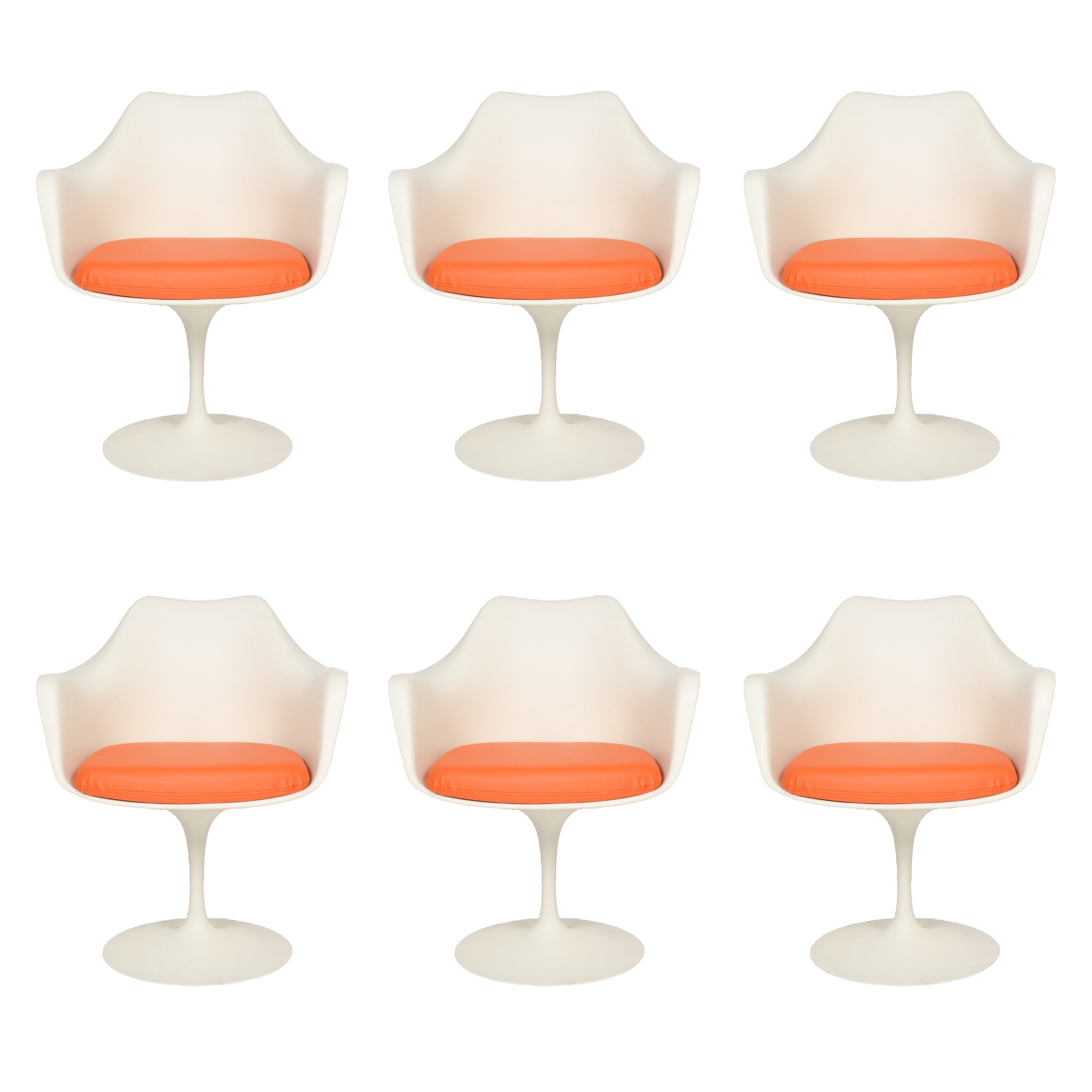 SOLD Knoll by Eero Saarinen 78 Inch Tulip Conference / Dining Table w/ 6 Armchairs!