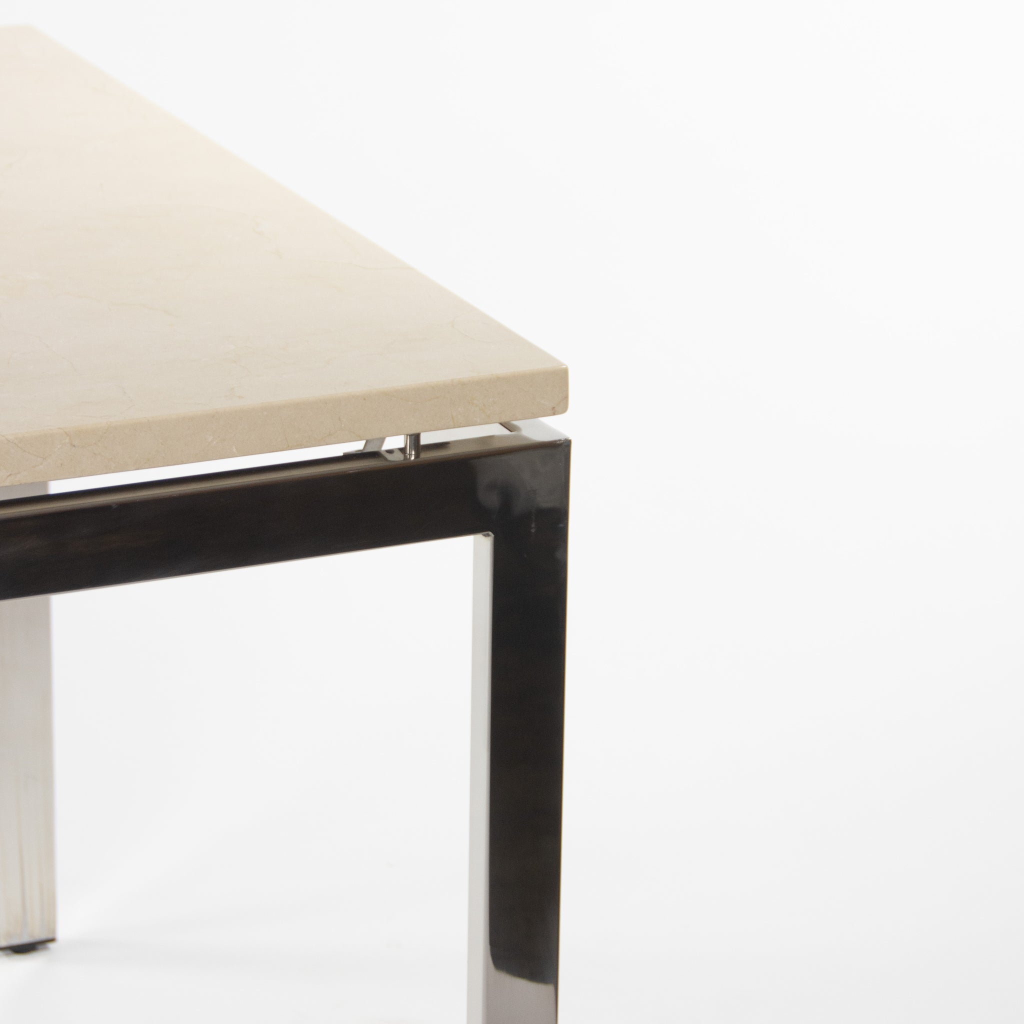 Granite Cumberland 6x3 Meeting Dining Conference Table Beige w/ Stainless Steel Base