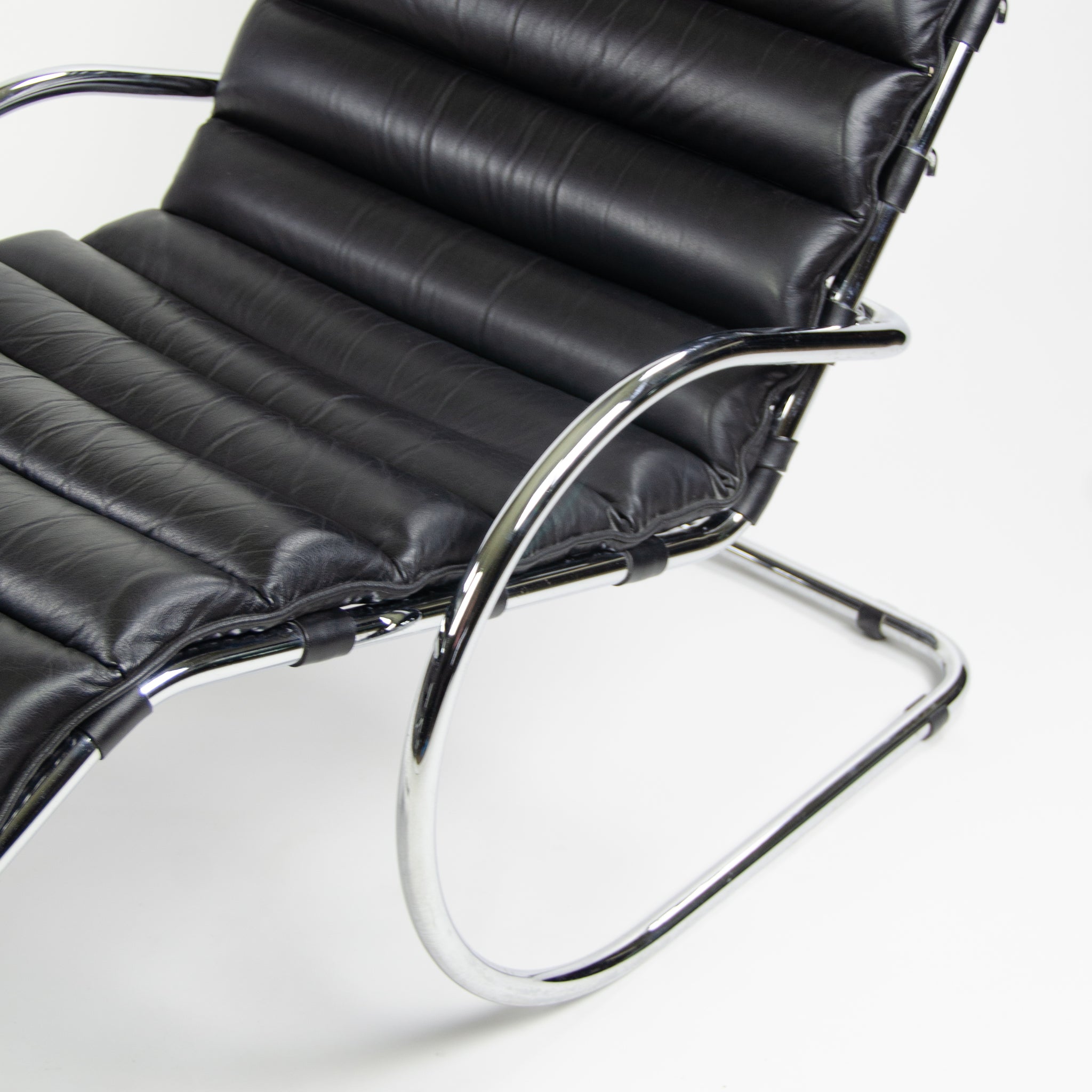 SOLD Knoll International Mies Van Der Rohe MR Chaise Adjustable Lounge Vintage Pair