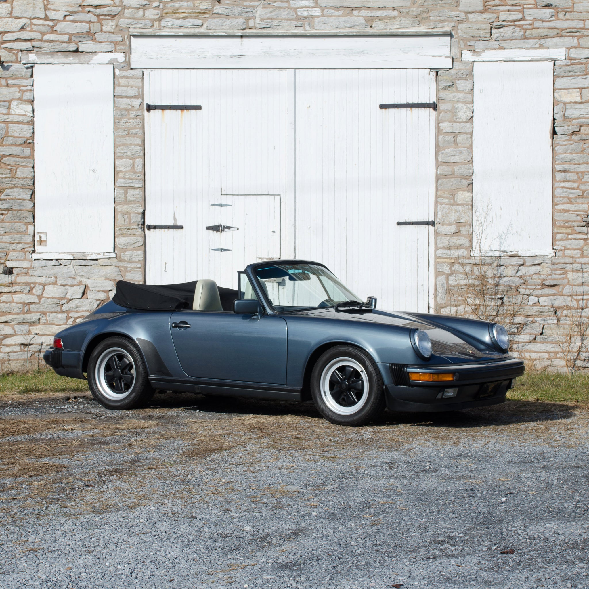 SOLD 1987 Porsche 911 Carrera 2-Door Venetian Blue Cabriolet Rebuilt Engine MINT