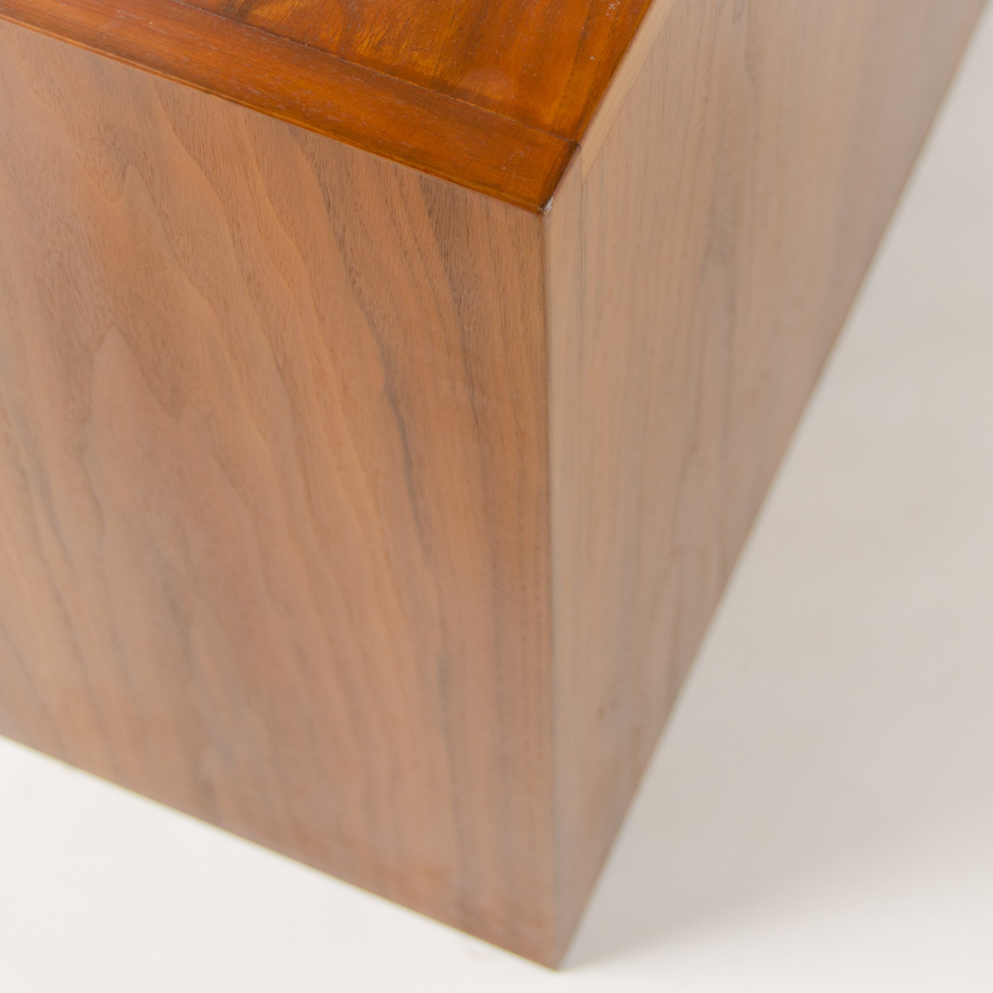 1970s Hans Wegner Johannes Hansen Denmark Tambour Walnut Cabinet Storage System