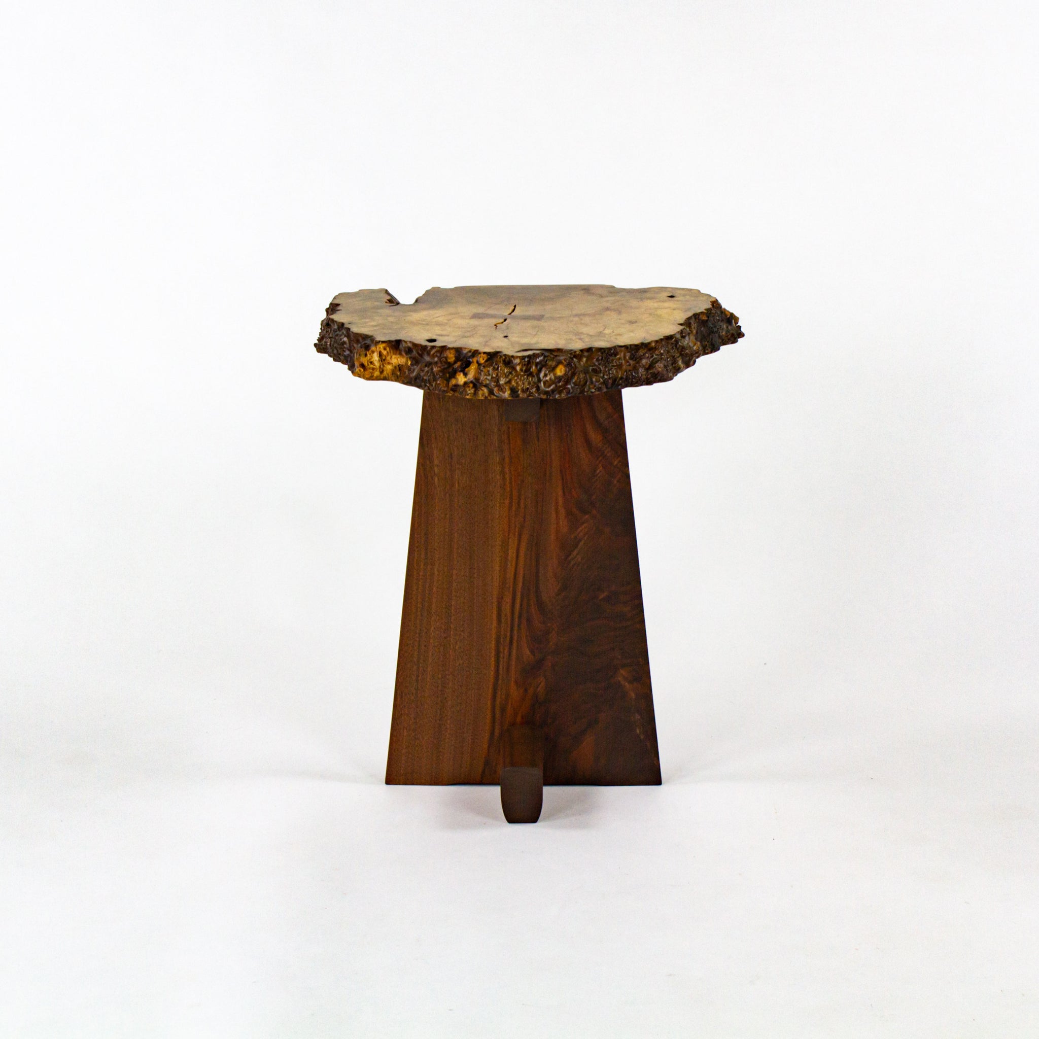 Mira Nakashima Myrtle Burl Minguren I Side Table George Nakashima Studio