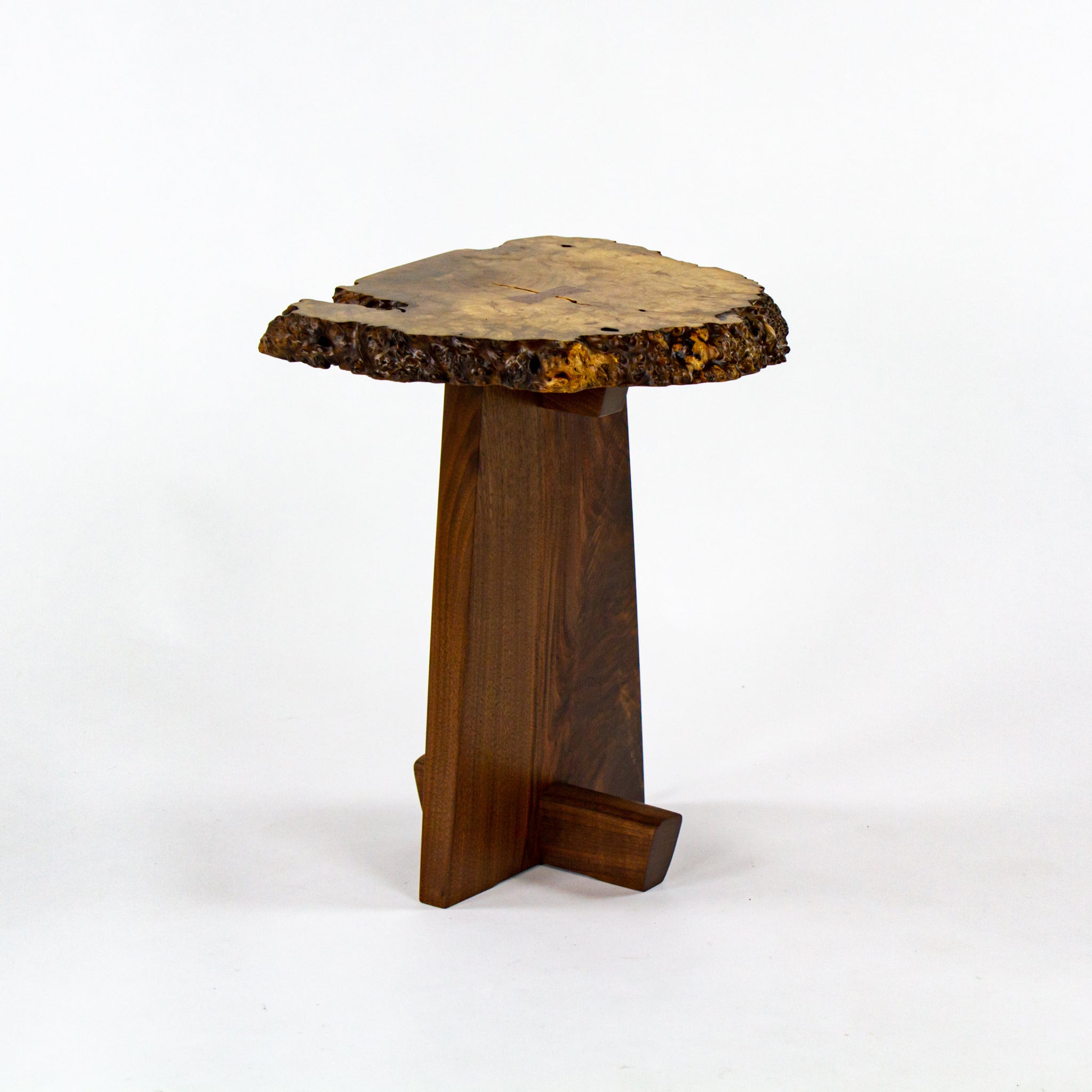 Mira Nakashima Myrtle Burl Minguren I Side Table George Nakashima Studio