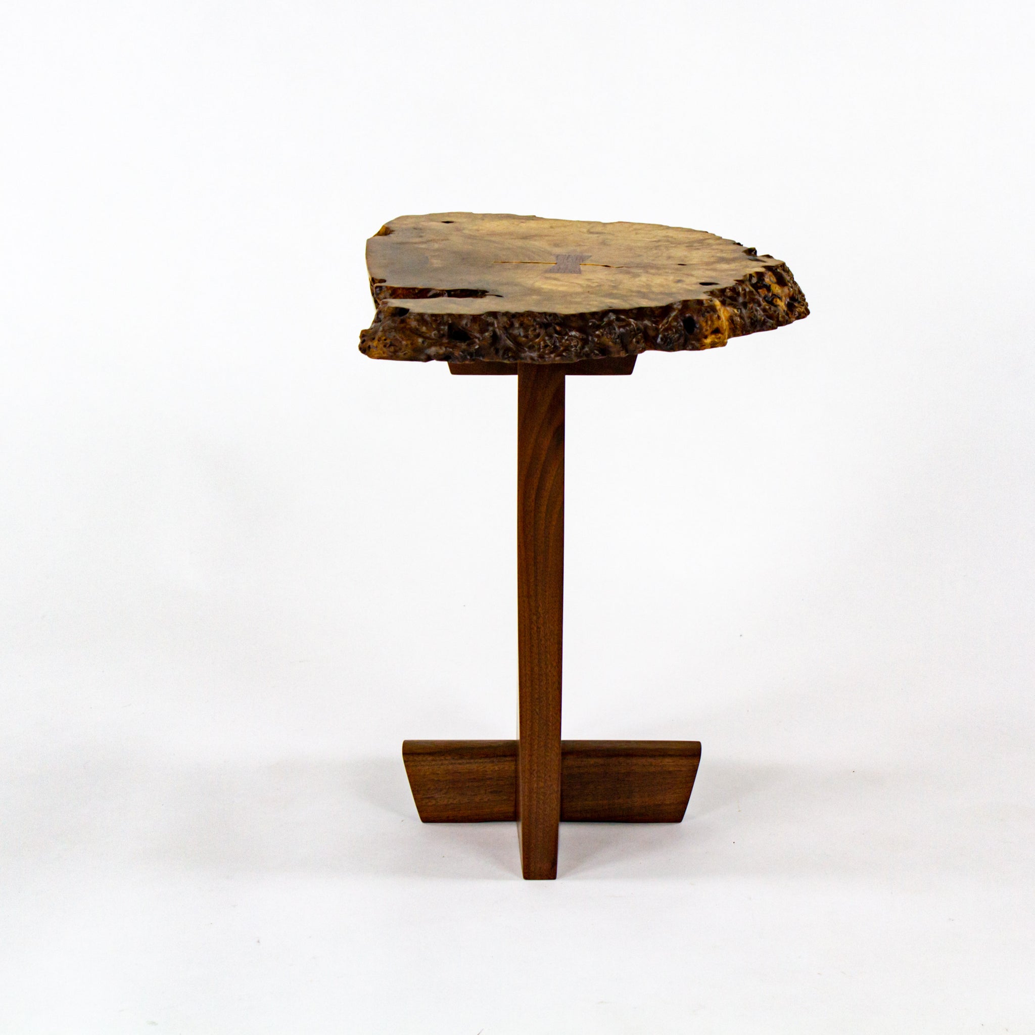 Mira Nakashima Myrtle Burl Minguren I Side Table George Nakashima Studio