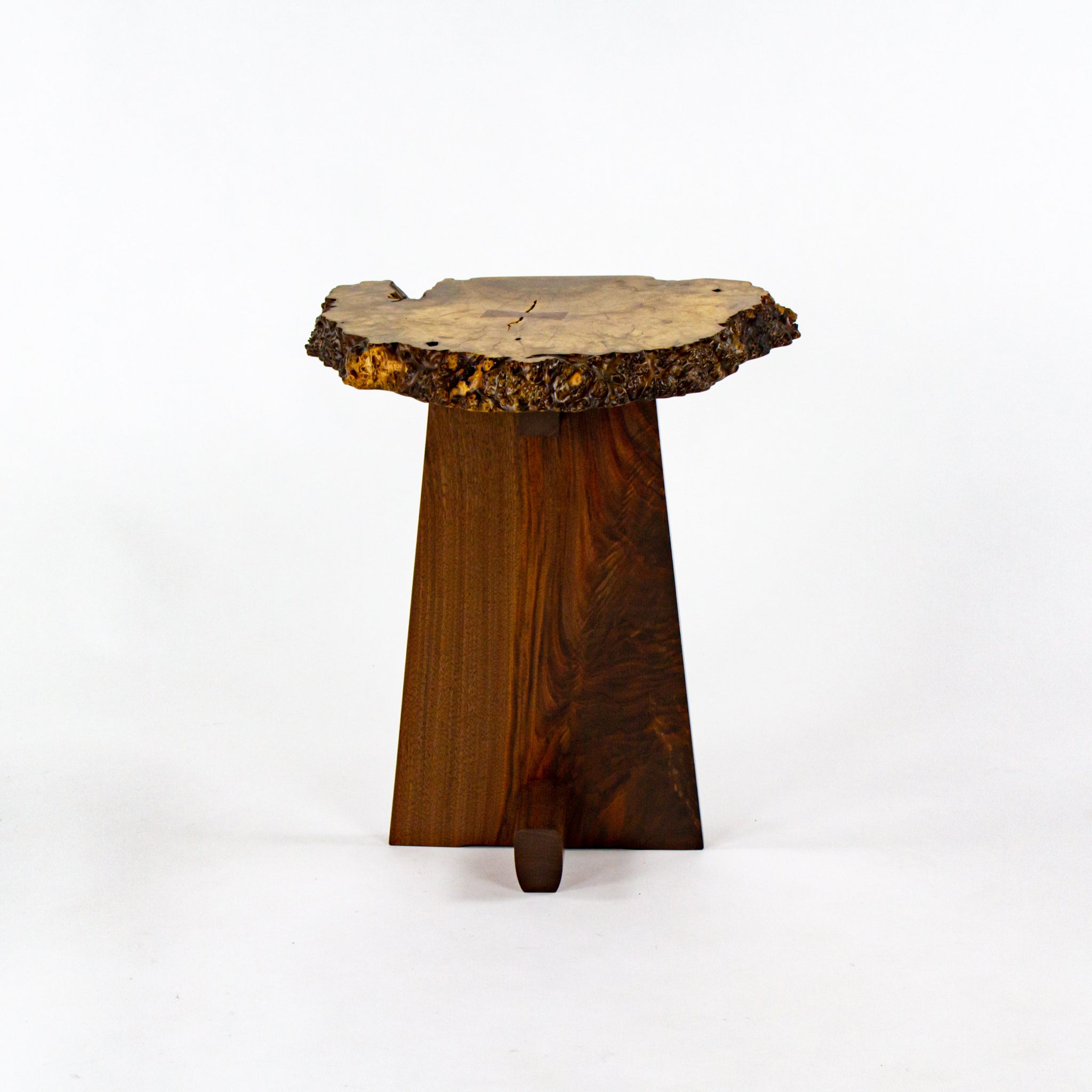 Mira Nakashima Myrtle Burl Minguren I Side Table George Nakashima Studio