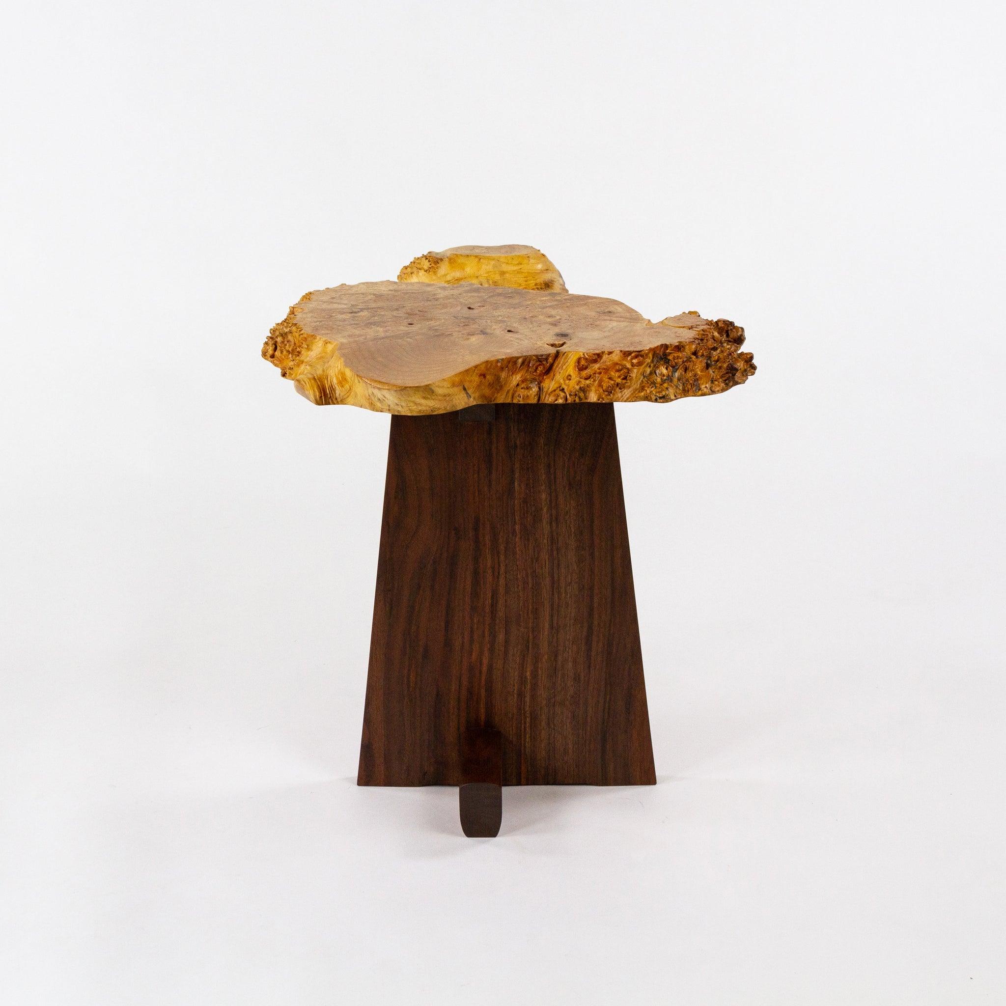 Mira Nakashima Maple Burl Minguren I Side Table George Nakashima Studio