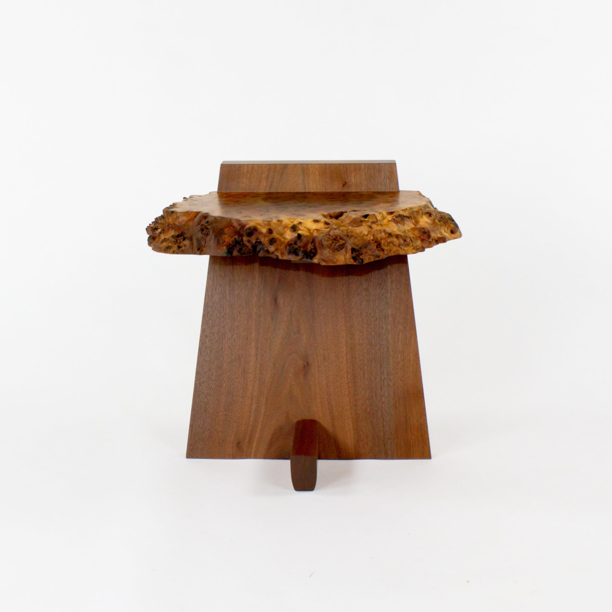Mira Nakashima George Nakashima Woodworker Claro Walnut Burl Kevin End Table
