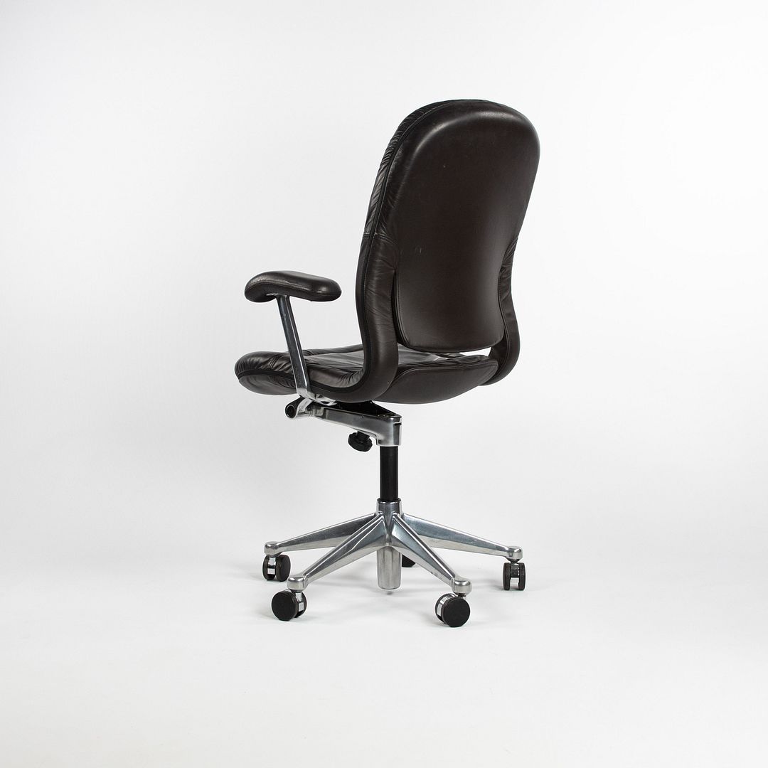 1980s Equa Chair by Bill Stumpf and Don Chadwick for Herman Miller in Dark Brown Leather